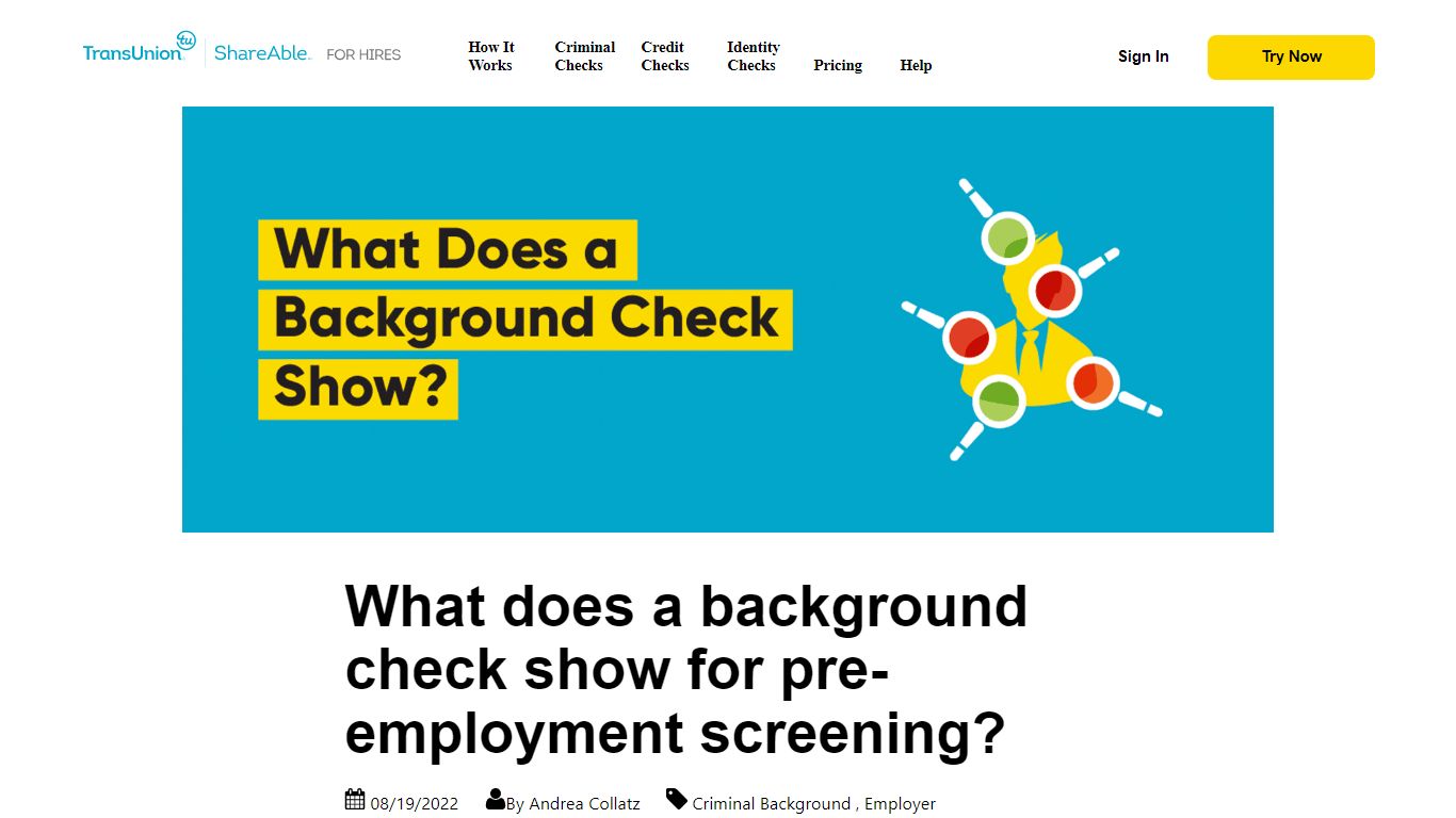 What Shows Up On An Employment Background Check - ShareAble